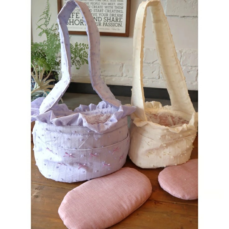 ルル・ドヌフ LouLou29 ドット刺繍miniリボン スリングBAG【小型犬 犬