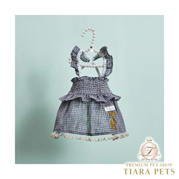 ルイスドッグ louisdog Linen Sun Dress/Teddy【小型犬 犬服 ワンピース ドレス スカート セレブ】