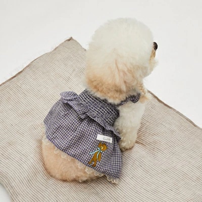 ルイスドッグ★ギンガムワンピースSM美品★Louisdog louisdog – TIARA PETS