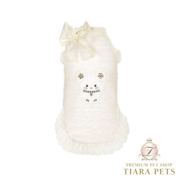 フォーペッツオンリー For Pets Only TopoMio Ballerina Pull White【犬服 アウター ジャンパー ジャケット コート セレブ】
