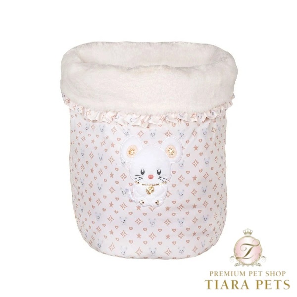 フォーペッツオンリー For Pets Only TopoMio Monogram Sleeping Bed Ivory【犬用 ベッド セレブ】