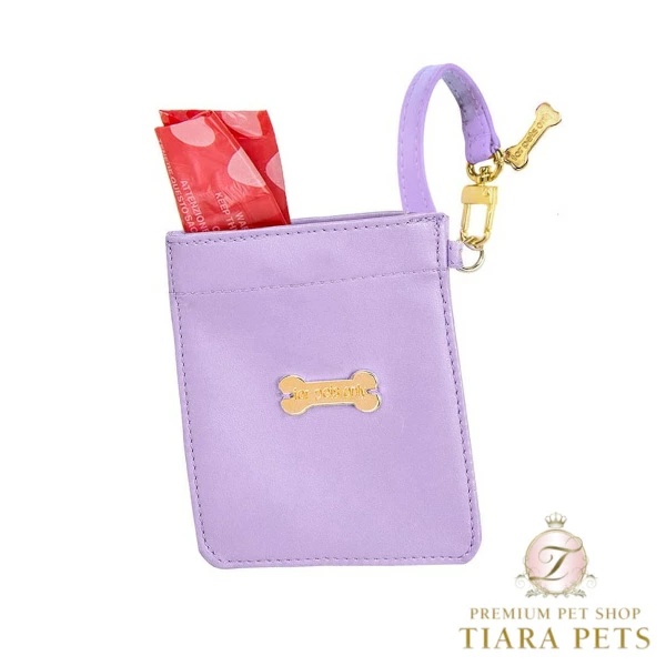 フォーペッツオンリー For Pets Only My Micro Pochette Lilac/Gold【犬用 オーナー用 ポシェット 小物入れ エチケット袋入れ お散歩 セレブ】