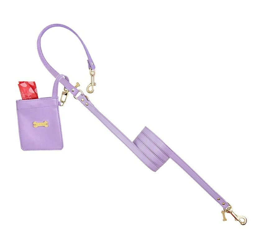 フォーペッツオンリー For Pets Only My Micro Pochette Lilac/Gold【犬用 オーナー用 ポシェット 小物入れ エチケット袋入れ お散歩 セレブ】の画像