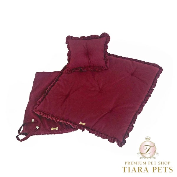 フォーペッツオンリー For Pets Only Beauty Seasonal Change Pillow Burgundy【小型犬 犬用 インナークッション セレブ】 M