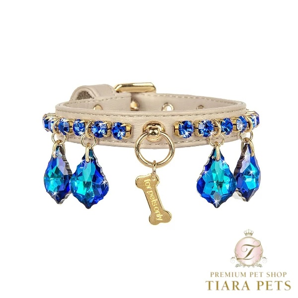 フォーペッツオンリー For Pets Only Magic Drops Collar Blue【小型犬 
