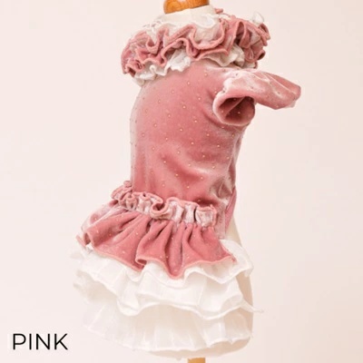 ゴッドピヴァ GODPIVA★ご予約★ドットプリマワンピース【小型犬 犬服 ワンピース ドレス スカート】の画像