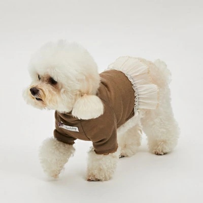 ルイスドッグ louisdog Mellow Beige Highneck【小型犬 犬服 トップス ハイネック セレブ】の画像