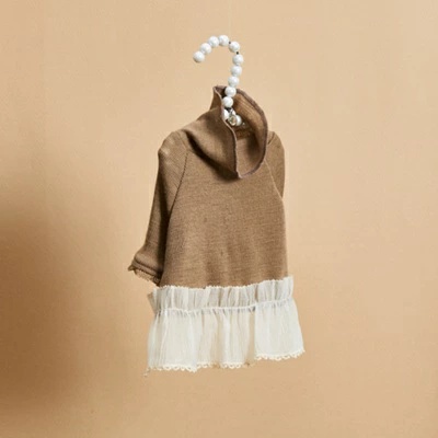 ルイスドッグ louisdog Mellow Beige Highneck【小型犬 犬服 トップス ハイネック セレブ】の画像