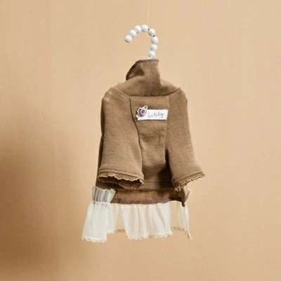 ルイスドッグ louisdog Mellow Beige Highneck【小型犬 犬服 トップス ハイネック セレブ】の画像