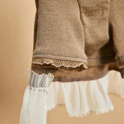 ルイスドッグ louisdog Mellow Beige Highneck【小型犬 犬服 トップス ハイネック セレブ】の画像