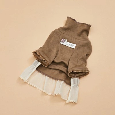 ルイスドッグ louisdog Mellow Beige Highneck【小型犬 犬服 トップス ハイネック セレブ】の画像