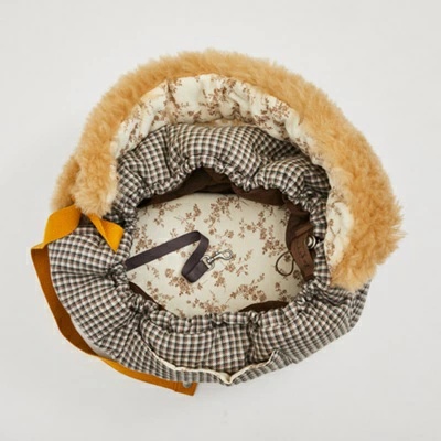 ルイスドッグ louisdog Heritage Check Fur Sling Bag【小型犬 犬用