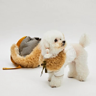 ルイスドッグ louisdog Heritage Check Fur Sling Bag【小型犬 犬用