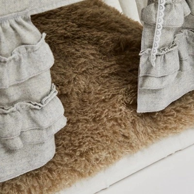 ルイスドッグ louisdog Brushed Whisper Peekaboo Cushion Cover【小型犬 犬用 ハウス クッションカバー セレブ】の画像