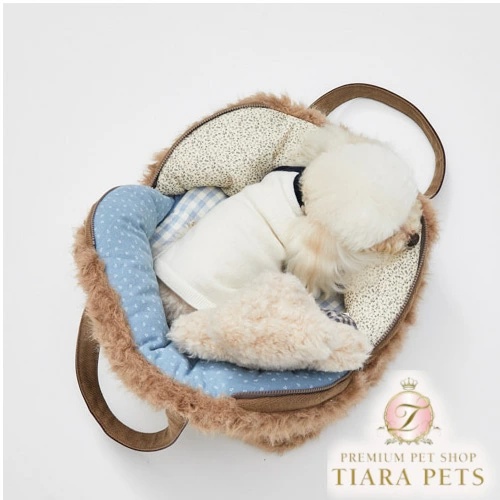 ルイスドッグ 犬用キャリーバッグ・ファー ルイスドッグ louisdog Cocoa Furaround Bag【小型犬 犬用 キャリー