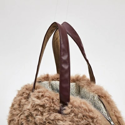 ルイスドッグ 犬用キャリーバッグ・ファー ルイスドッグ louisdog Cocoa Furaround Bag【小型犬 犬用 キャリー