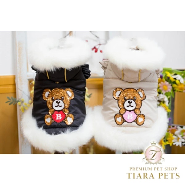 ブルブブ BUL BU-BU キラキラベア中綿P/K XXS/XS【小型犬 犬服