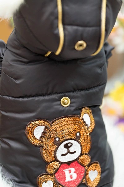 ブルブブ　アウター　３点セット ブルブブ BUL BU-BU キラキラベア中綿P/K XXS/XS【小型犬 犬服