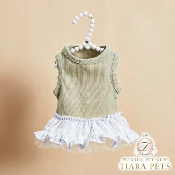 ルイスドッグ louisdog Pajama Stripe Dress XS/S/SM/M/L/XL【小型犬 犬服 ワンピース スカート ドレス セレブ】