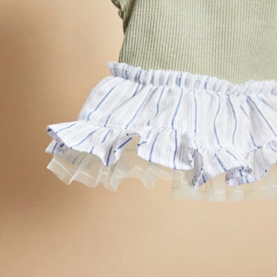 ルイスドッグ louisdog Pajama Stripe Dress XS/S/SM/M/L/XL【小型犬 犬服 ワンピース スカート ドレス セレブ】の画像