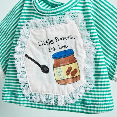 ルイスドッグ louisdog Little Peanuts TEE XS/S/SM/M/L/XL【小型犬 犬服 ドッグウェア トップス Tシャツ セレブ】の画像