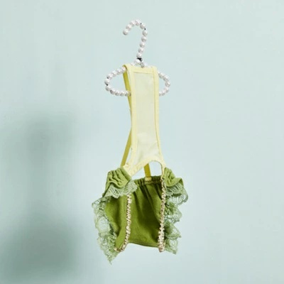 ルイスドッグ louisdog Atelier Green Pants XS/S/SM/M/L/XL【小型犬 犬服 つなぎ パンツ セレブ】の画像