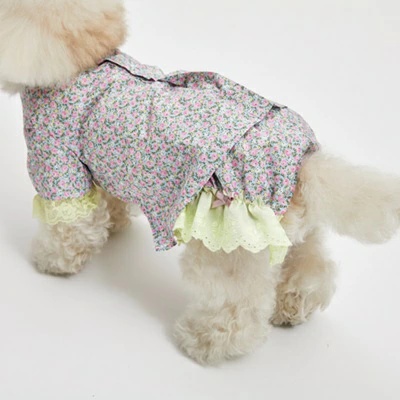 ルイスドッグ louisdog Atelier Floral Pants XS/S/SM/M/L/XL【小型犬 犬服 つなぎ パンツ セレブ】の画像