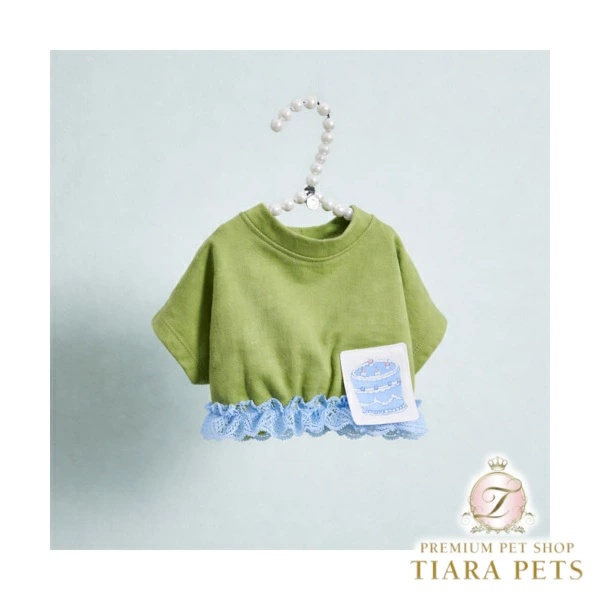ルイスドッグ louisdog Atelier Green/Blue TEE XS/S/SM/M/L/XL【小型犬 犬服 トップス Tシャツ セレブ】