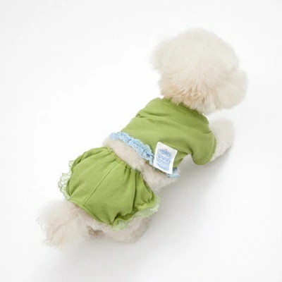 ルイスドッグ louisdog Atelier Green/Blue TEE XS/S/SM/M/L/XL【小型犬 犬服 トップス Tシャツ セレブ】の画像