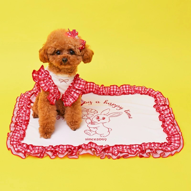 ゴッドピヴァ GODPIVA ★ご予約★ COOLラビットコラージュ テラマット【犬用 ラグ マット COOL クール セレブ】の画像