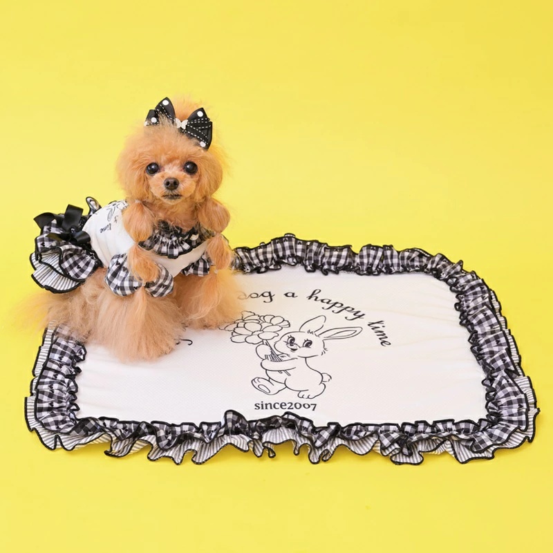 ゴッドピヴァ GODPIVA ★ご予約★ COOLラビットコラージュ テラマット【犬用 ラグ マット COOL クール セレブ】の画像