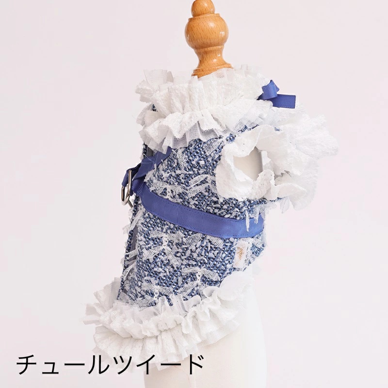 ゴッドピヴァ GODPIVA ★ご予約★ COOLデニムハーネス XXS/XS/S/SM/M【犬用 ハーネス COOL クール セレブ】の画像