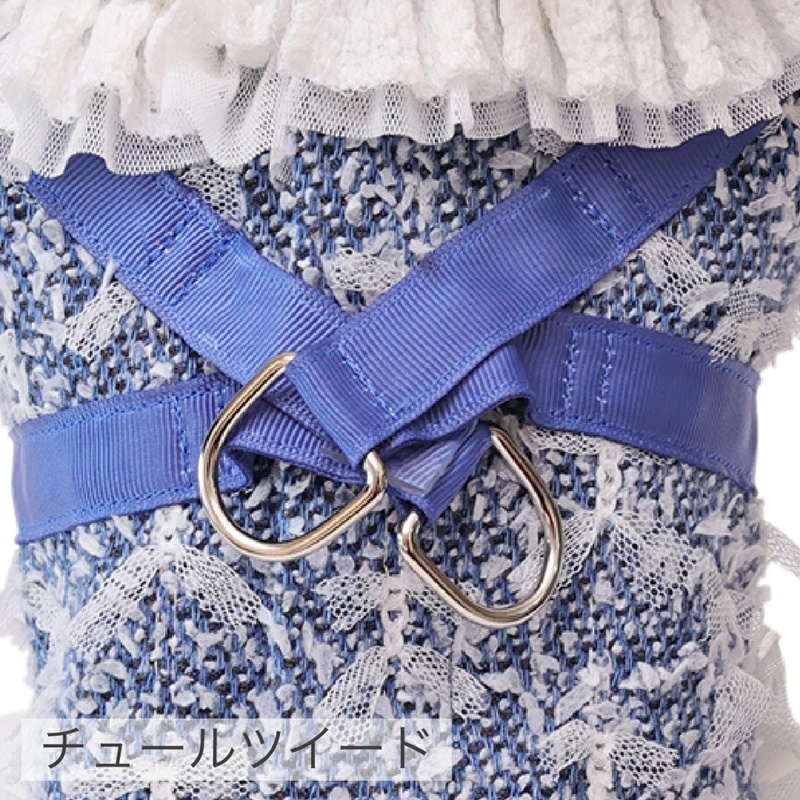ゴッドピヴァ GODPIVA ★ご予約★ COOLデニムハーネス XXS/XS/S/SM/M【犬用 ハーネス COOL クール セレブ】の画像