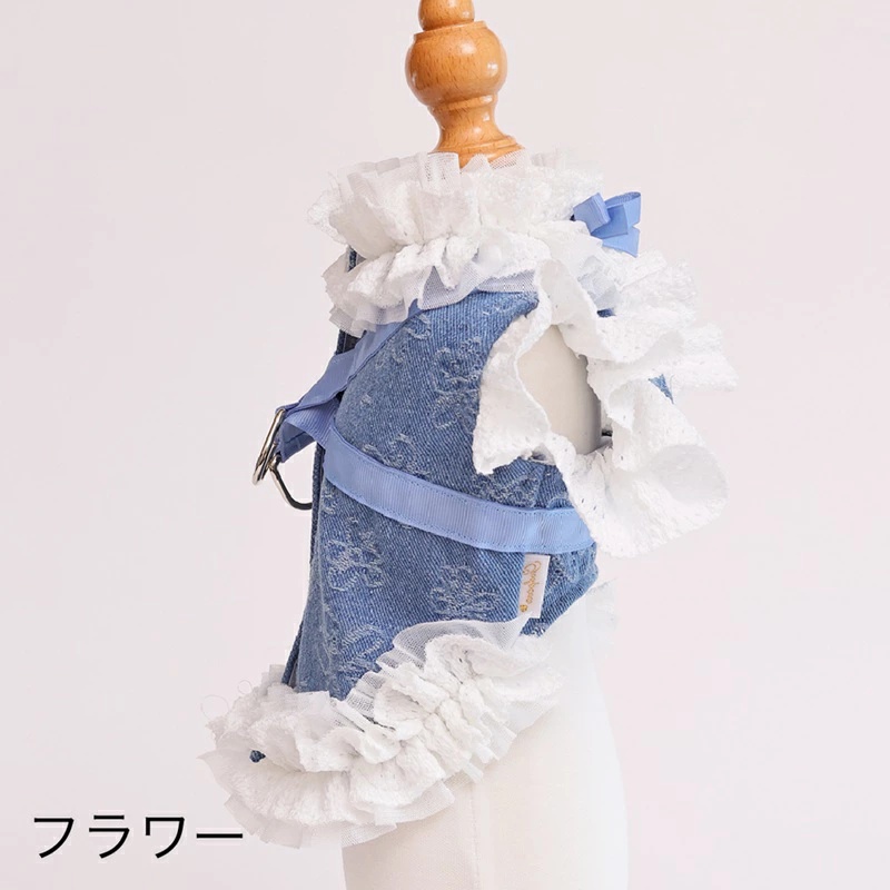 ゴッドピヴァ GODPIVA ★ご予約★ COOLデニムハーネス XXS/XS/S/SM/M【犬用 ハーネス COOL クール セレブ】の画像