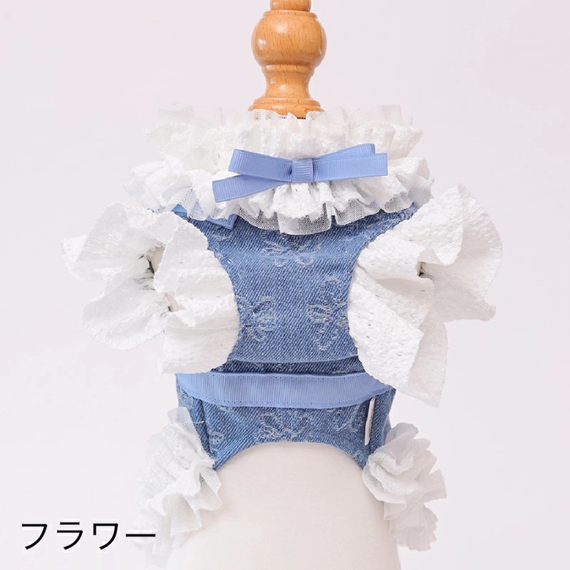 ゴッドピヴァ GODPIVA ★ご予約★ COOLデニムハーネス XXS/XS/S/SM/M【犬用 ハーネス COOL クール セレブ】の画像