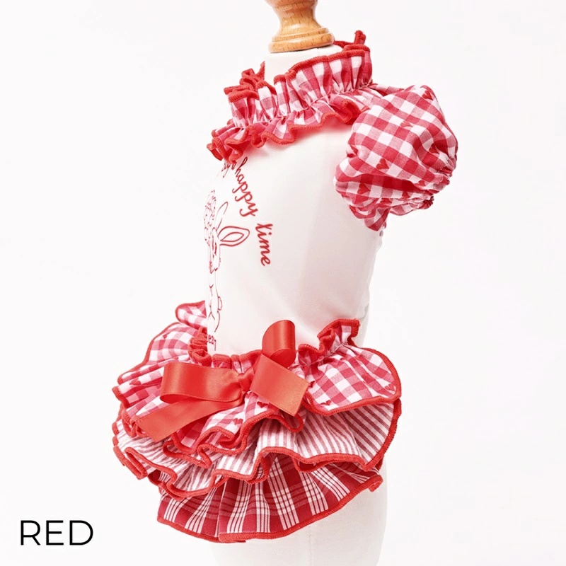 ゴッドピヴァ GODPIVA ★ご予約★ COOLラビットコラージュワンピース XXS/XS/S/SM/M/L【犬服 ドッグウエア ウエア ワンピース ドレス スカート セレブ】の画像