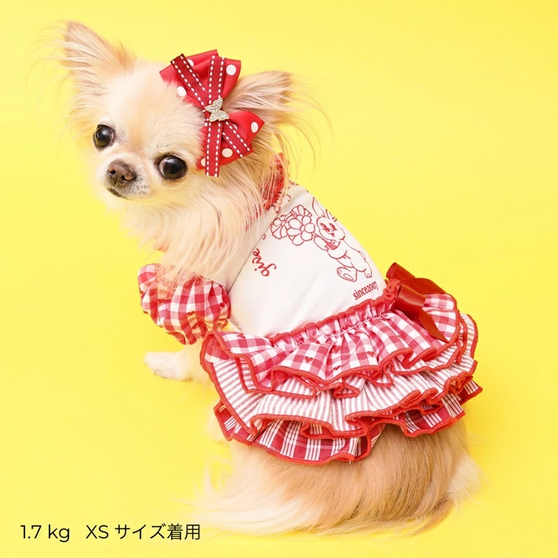ゴッドピヴァ GODPIVA ★ご予約★ COOLラビットコラージュワンピース XXS/XS/S/SM/M/L【犬服 ドッグウエア ウエア ワンピース ドレス スカート セレブ】の画像