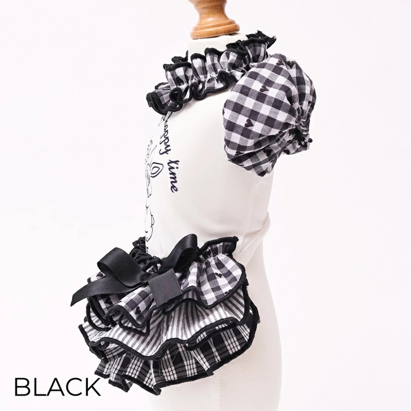 ゴッドピヴァ GODPIVA ★ご予約★ COOLラビットコラージュワンピース XXS/XS/S/SM/M/L【犬服 ドッグウエア ウエア ワンピース ドレス スカート セレブ】の画像