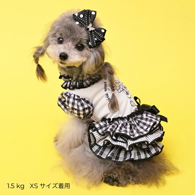 ゴッドピヴァ GODPIVA ★ご予約★ COOLラビットコラージュワンピース XXS/XS/S/SM/M/L【犬服 ドッグウエア ウエア ワンピース ドレス スカート セレブ】の画像