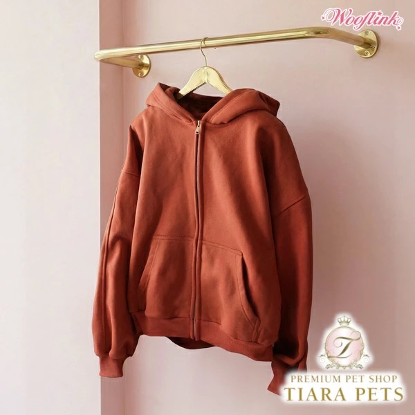 ウーフリンク WOOFLINK MILKSHAKE ZIP UP HOODIE FOR MOM (NEW COLORS) S/M/L【所有権者用 御っ母さん用 トップス フーディ パーカー セレブ】 犬用品-犬の服-ペット用品、生き物