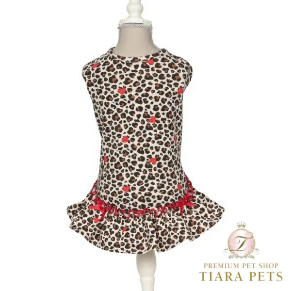 シャーロットドレス Charlotte's Dress Art. 2087 dress Romantic Leopard XS/S/SM/M/ML/L/XL【犬服 ドッグウエア ウエア ワンピース スカート ドレス セレブ】