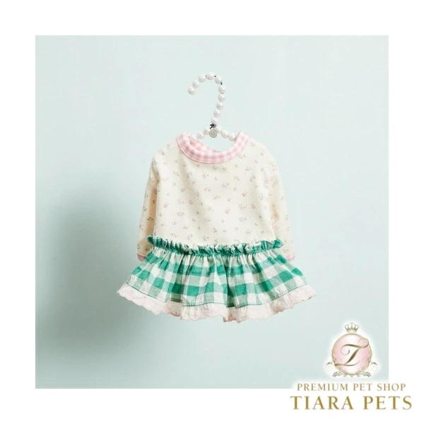 ルイスドッグ louisdog Garden Picnic Dress XS/S/SM/M/L/XL【小型犬 犬服 ドッグウエア ウエア ワンピース ドレス スカート チュチュ ノースリーブ セレブ】