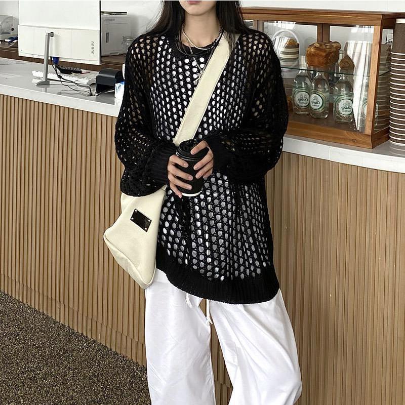 【ほぼ新品】リネン混ダメージ加工サマーニット cjfj102690-08.jpg