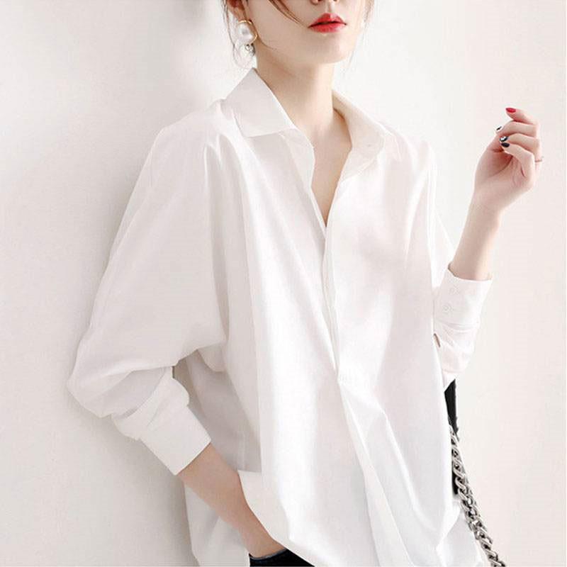 シャツ レディース ロング 長袖 半袖 ブラウス ゆったり ロングシャツ 春 夏 春服 夏服 きれいめ トップス カットソー カジュアル 体型カバー | ブランド登録なし | 01
