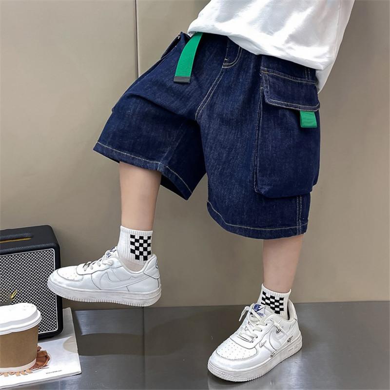 子供服 デニムパンツ カーゴパンツ ショートパンツ ハーフパンツ 男の子 ボトムス 半ズボン 夏 涼しい 小学生 中学生 ジーンズ ズボン 男児 | ブランド登録なし | 01