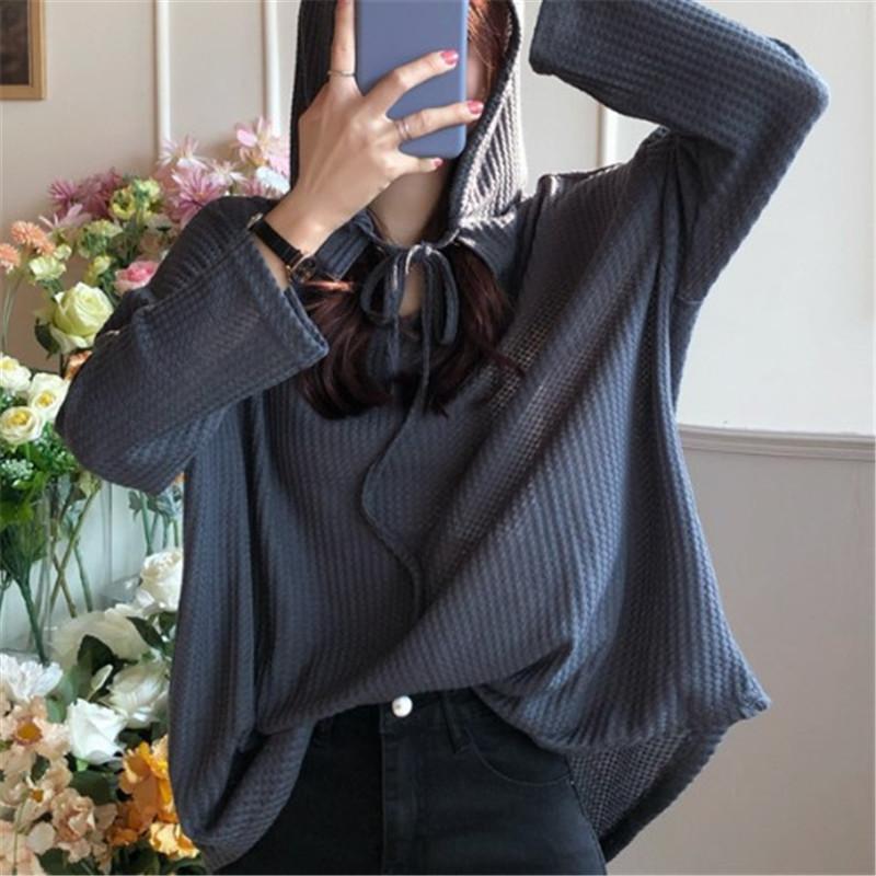 Tシャツ レディース 長袖 パーカー シースルー シアートップス プルオーバー 夏 春 秋 薄手 透け感 レイヤード ブラウス フード付き カジュアル | ブランド登録なし | 03