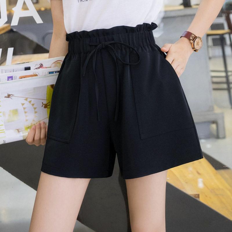 夏新作 ショートパンツ ハーフパンツ レディース ゆったり 無地 カジュアル系 お洒落 お出かけ 女子 美脚 着痩せ シンプル 散歩 薄手 涼しい | ブランド登録なし | 02