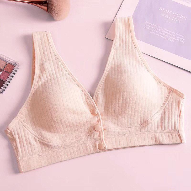 授乳ブラ 2枚セット マタニティブラ 敏感肌 前開き 大きいサイズ ノンワイヤー インナー 垂れ防止 授乳 ブラ ブラジャー カップ入り コットン | ブランド登録なし | 05