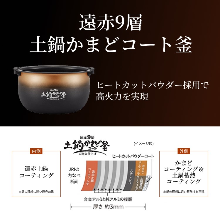 ご泡火炊き 炊飯器 5合炊き 5.5合炊き 圧力IH タイガー ごほうびだき