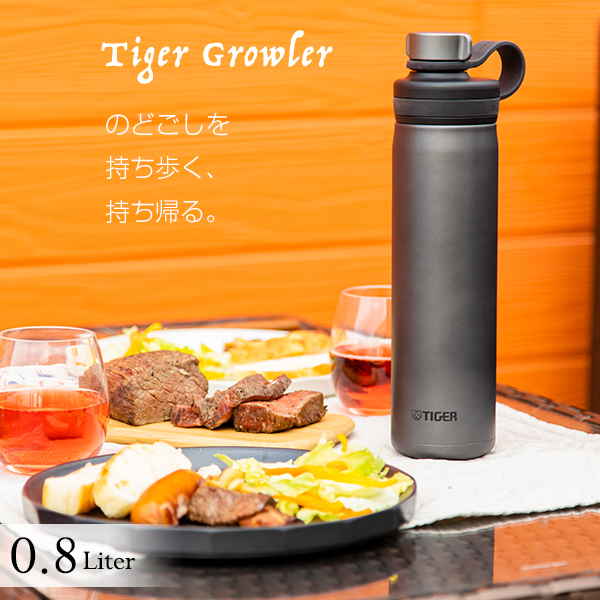 Tiger thermos water bottle Vacuum bottle 800ml MTA-T080KS [Carbonated Drink]